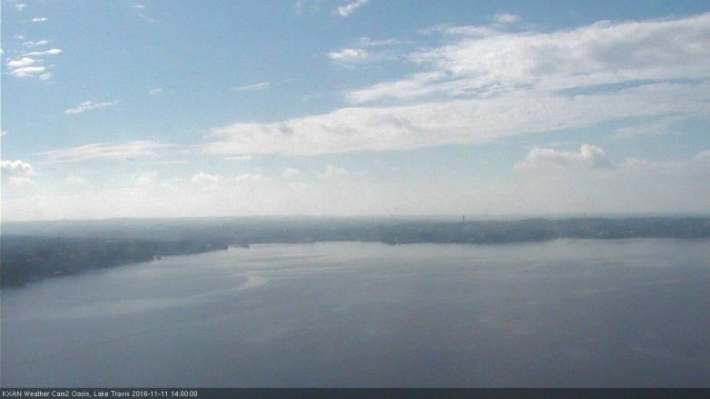 Lake Travis webcam, November 11, 2016 1:20 PM CT