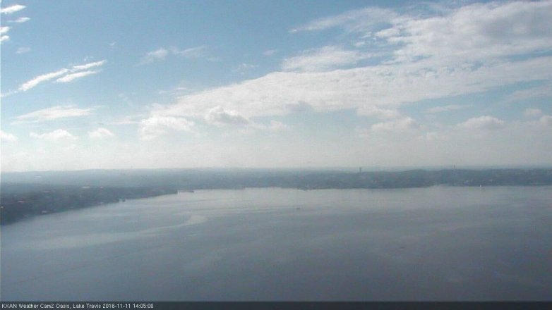 Lake Travis webcam, November 11, 2016 1:25 PM CT