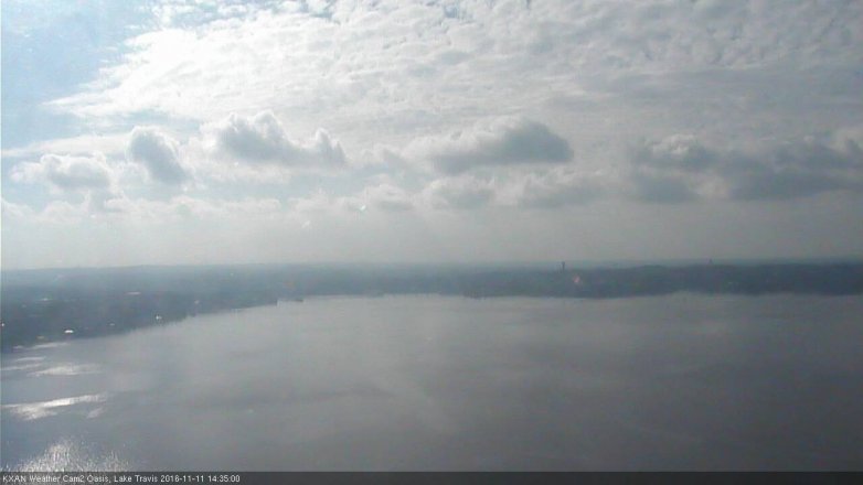 Lake Travis webcam, November 11, 2016 2:05 PM CT