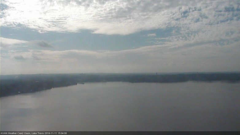 Lake Travis webcam, November 11, 2016 2:20 PM CT