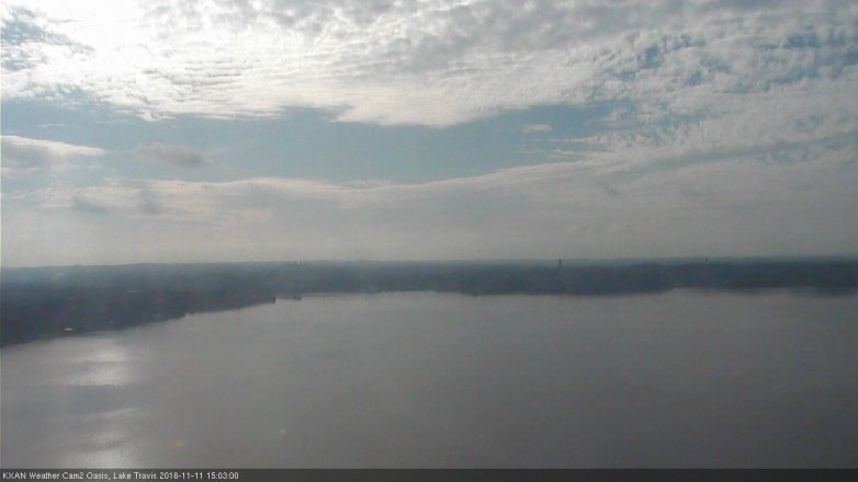 Lake Travis webcam, November 11, 2016 2:30 PM CT