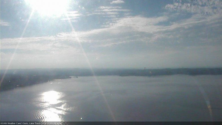 Lake Travis webcam, November 11, 2016 3:00 PM CT