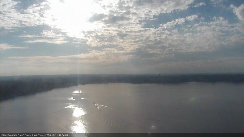 Lake Travis webcam, November 11, 2016 3:15 PM CT