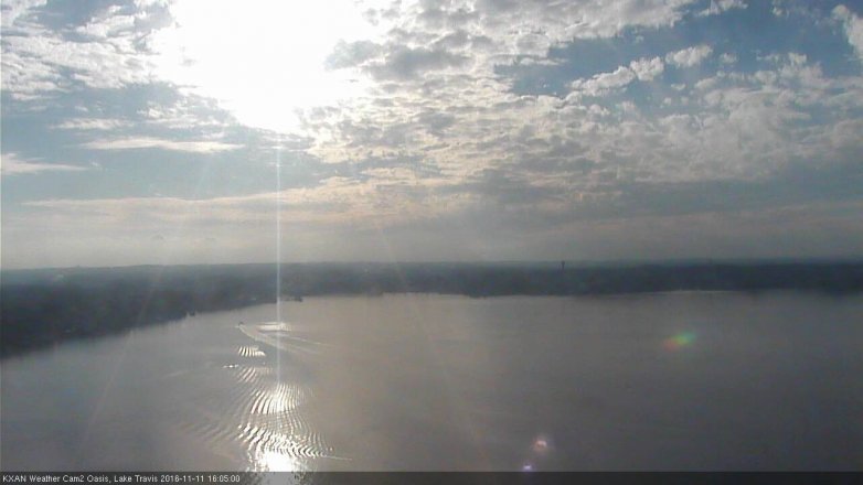 Lake Travis webcam, November 11, 2016 3:25 PM CT