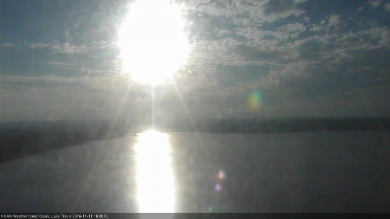 Lake Travis webcam, November 11, 2016 3:35 PM CT