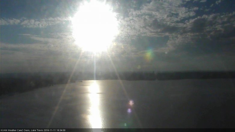 Lake Travis webcam, November 11, 2016 4:00 PM CT