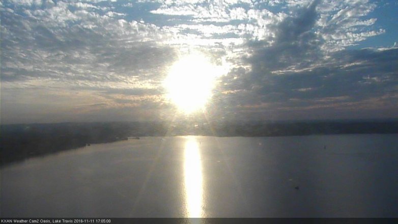 Lake Travis webcam, November 11, 2016 4:25 PM CT