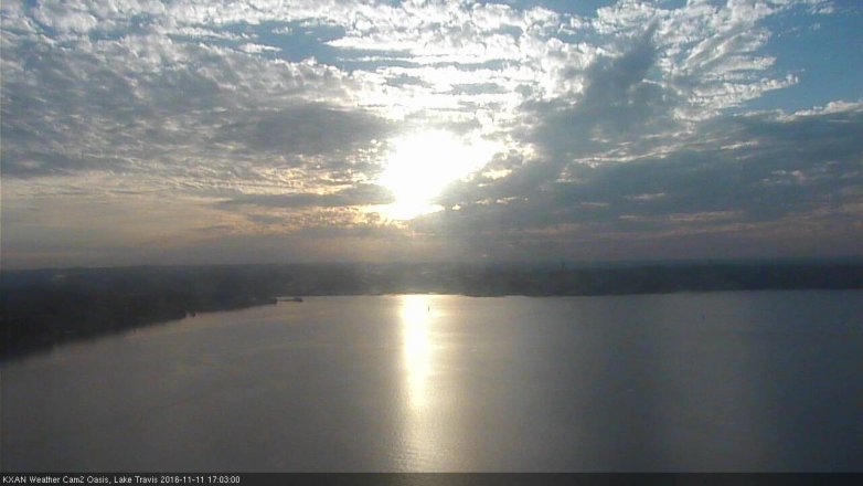 Lake Travis webcam, November 11, 2016 4:35 PM CT