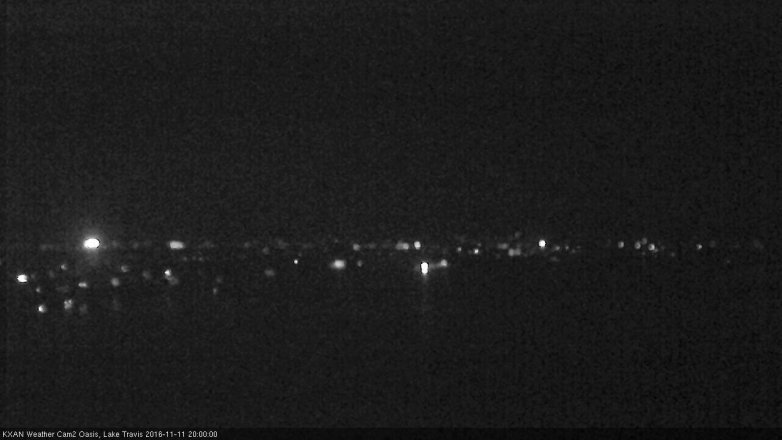 Lake Travis webcam, November 11, 2016 7:15 PM CT