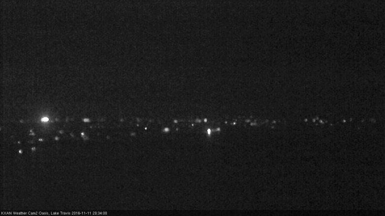 Lake Travis webcam, November 11, 2016 8:00 PM CT