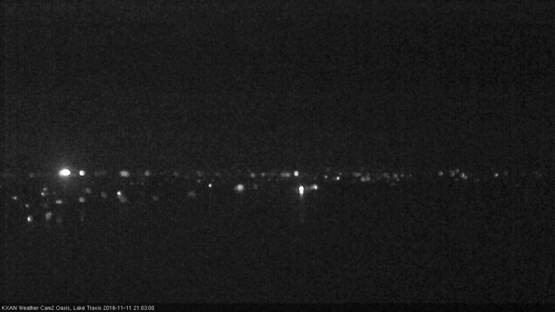 Lake Travis webcam, November 11, 2016 8:10 PM CT