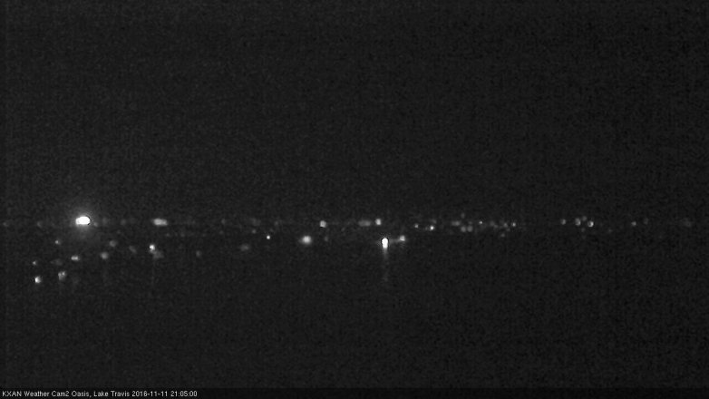 Lake Travis webcam, November 11, 2016 8:20 PM CT