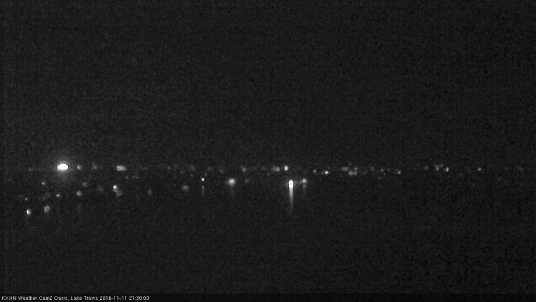 Lake Travis webcam, November 11, 2016 8:40 PM CT