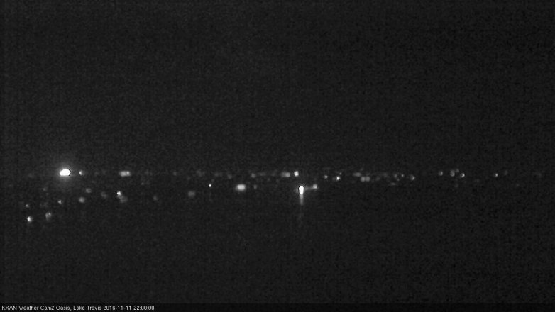 Lake Travis webcam, November 11, 2016 9:20 PM CT