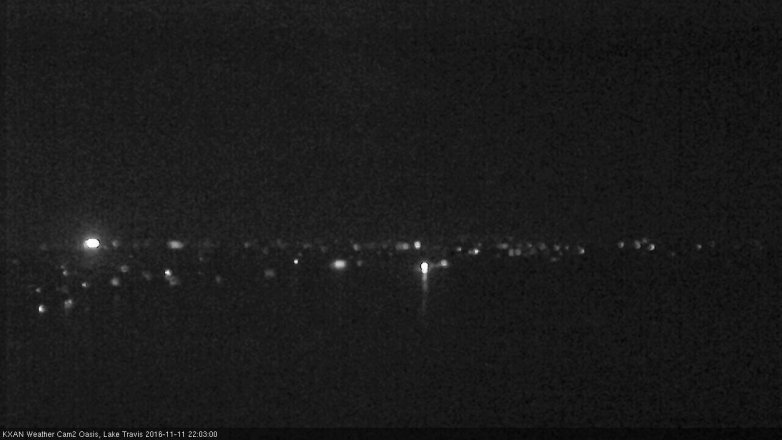 Lake Travis webcam, November 11, 2016 9:25 PM CT