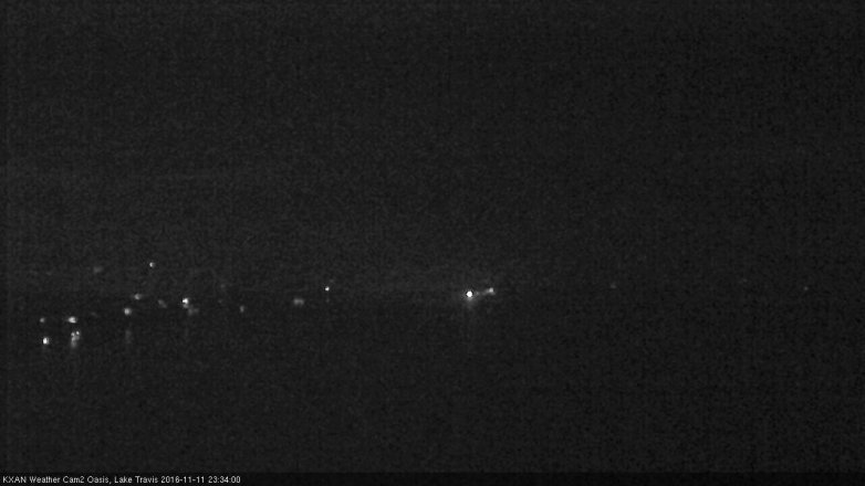 Lake Travis webcam, November 11, 2016 10:40 PM CT
