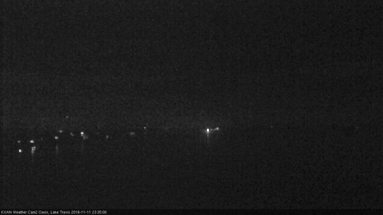 Lake Travis webcam, November 11, 2016 11:00 PM CT