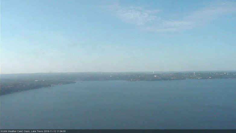 Lake Travis webcam, November 12, 2016 10:15 AM CT