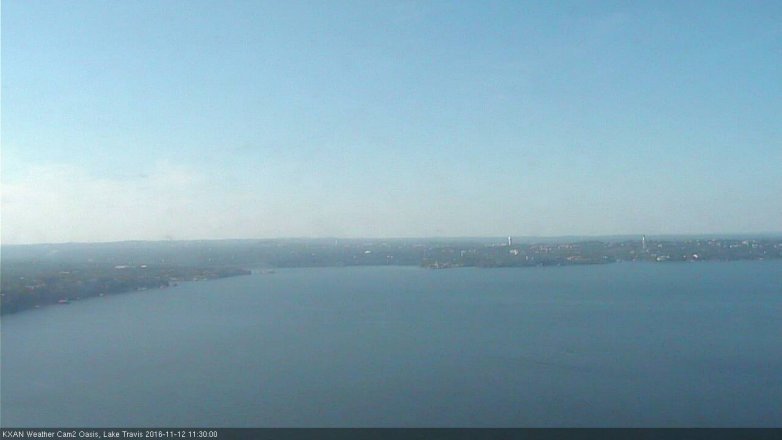 Lake Travis webcam, November 12, 2016 10:35 AM CT