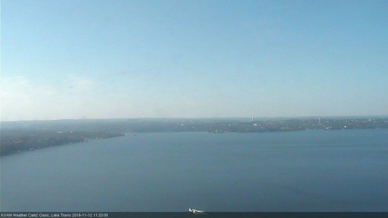 Lake Travis webcam, November 12, 2016 10:50 AM CT