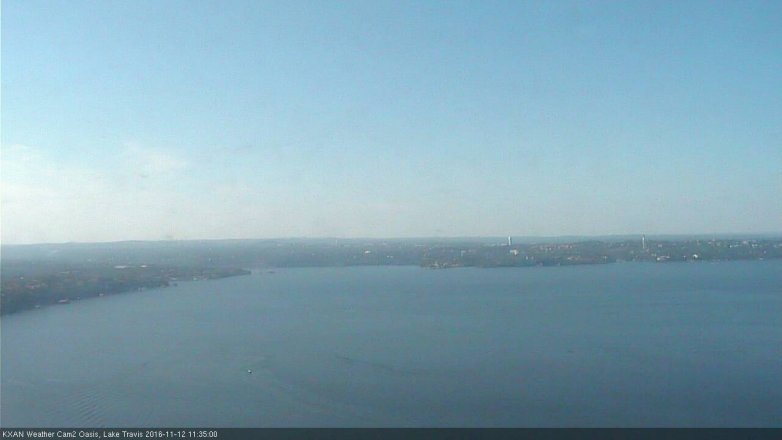 Lake Travis webcam, November 12, 2016 11:05 AM CT