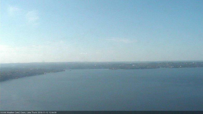 Lake Travis webcam, November 12, 2016 11:10 AM CT