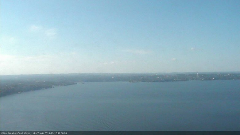 Lake Travis webcam, November 12, 2016 11:20 AM CT