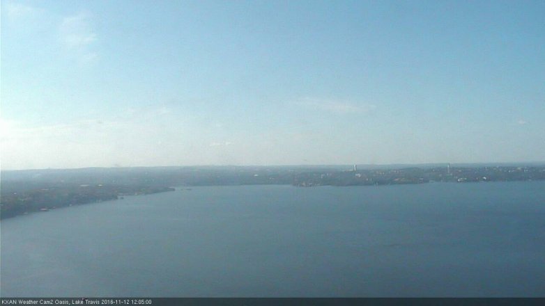 Lake Travis webcam, November 12, 2016 11:35 AM CT