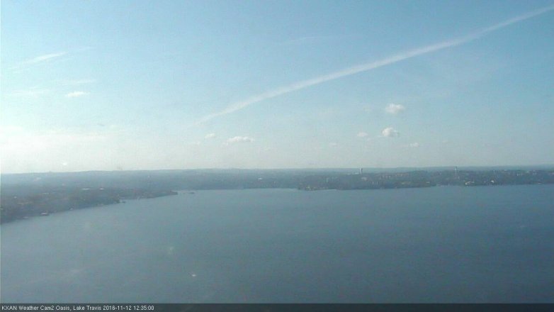 Lake Travis webcam, November 12, 2016 11:45 AM CT