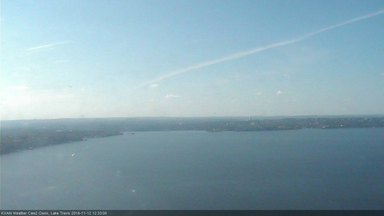 Lake Travis webcam, November 12, 2016 11:50 AM CT