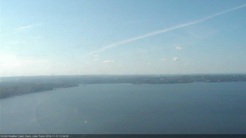 Lake Travis webcam, November 12, 2016 12:05 PM CT