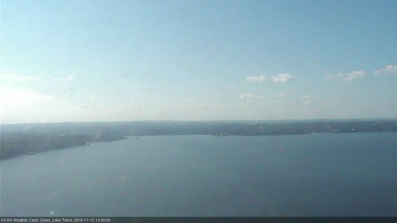 Lake Travis webcam, November 12, 2016 12:15 PM CT