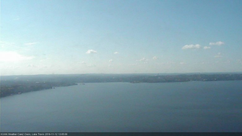 Lake Travis webcam, November 12, 2016 12:25 PM CT