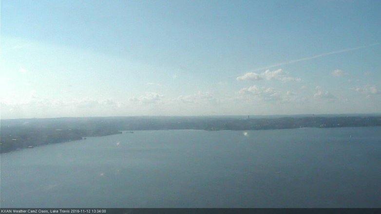 Lake Travis webcam, November 12, 2016 12:50 PM CT