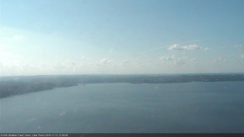 Lake Travis webcam, November 12, 2016 12:55 PM CT