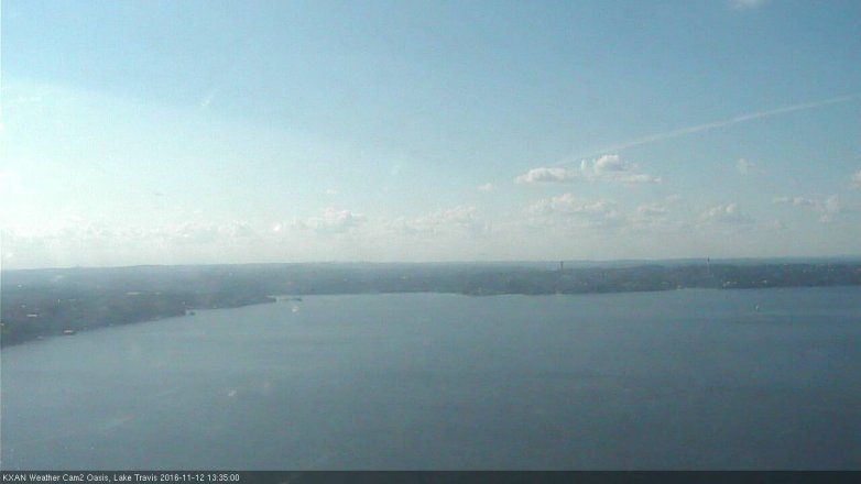 Lake Travis webcam, November 12, 2016 1:05 PM CT