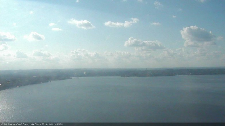 Lake Travis webcam, November 12, 2016 1:25 PM CT