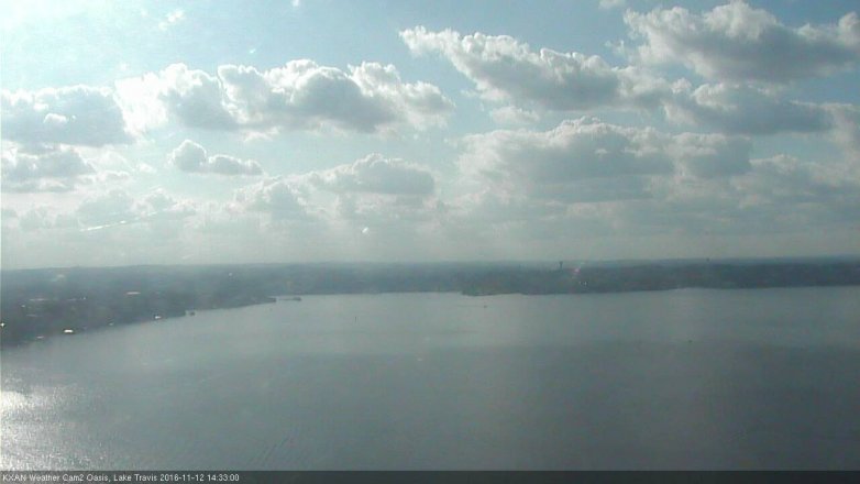 Lake Travis webcam, November 12, 2016 2:00 PM CT