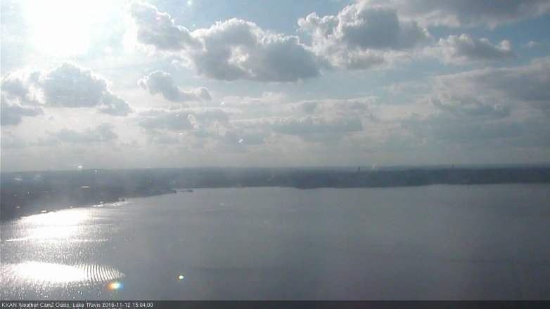 Lake Travis webcam, November 12, 2016 2:15 PM CT