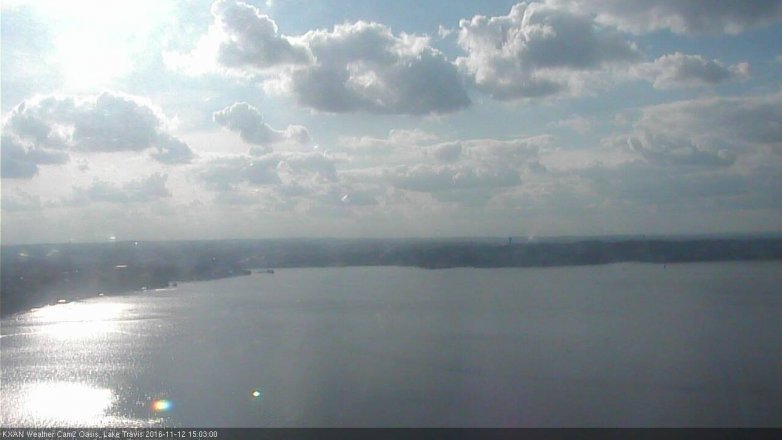 Lake Travis webcam, November 12, 2016 2:20 PM CT