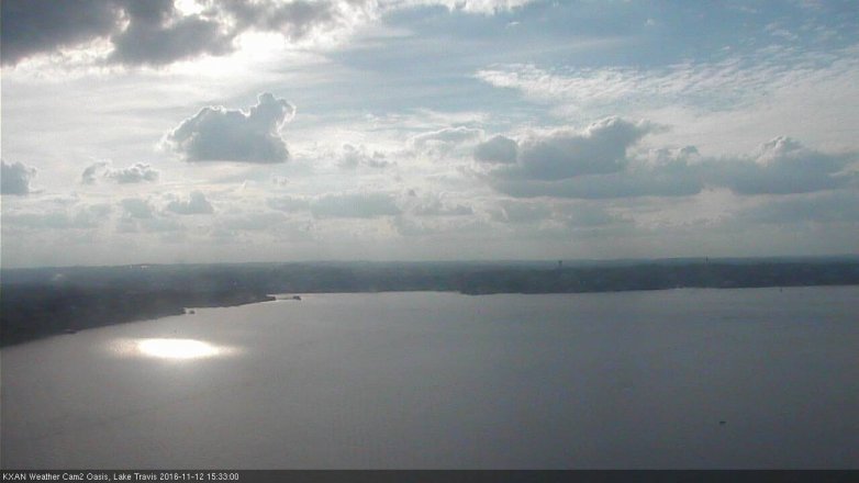 Lake Travis webcam, November 12, 2016 2:55 PM CT