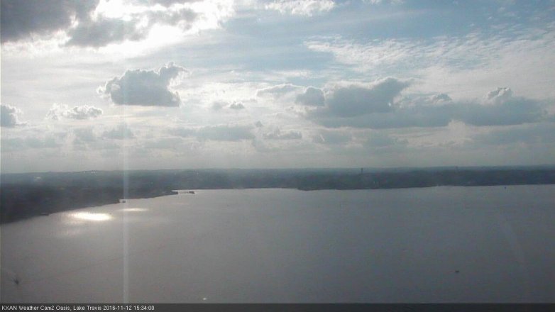 Lake Travis webcam, November 12, 2016 3:00 PM CT