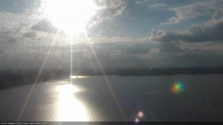 Lake Travis webcam, November 12, 2016 3:35 PM CT
