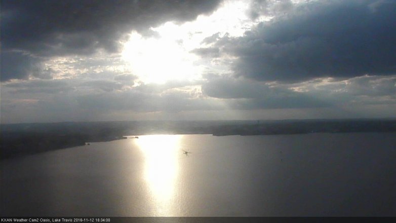 Lake Travis webcam, November 12, 2016 3:45 PM CT
