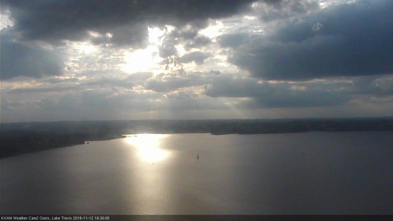 Lake Travis webcam, November 12, 2016 3:55 PM CT