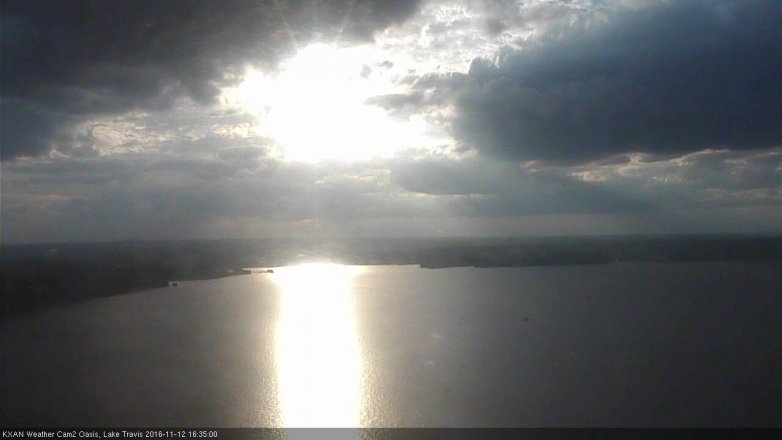 Lake Travis webcam, November 12, 2016 4:05 PM CT