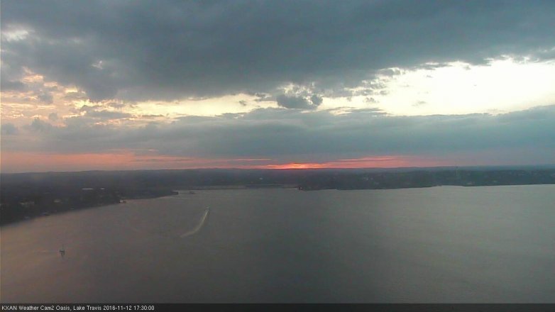 Lake Travis webcam, November 12, 2016 4:35 PM CT