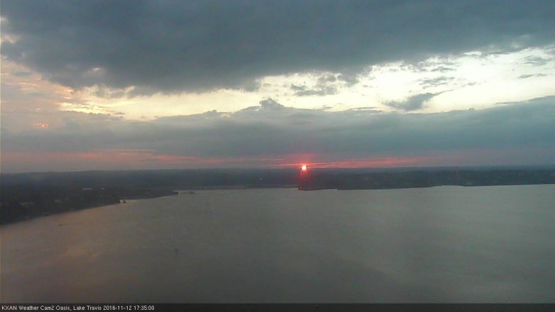 Lake Travis webcam, November 12, 2016 4:40 PM CT