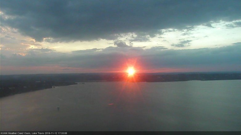 Lake Travis webcam, November 12, 2016 5:05 PM CT