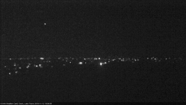 Lake Travis webcam, November 12, 2016 6:25 PM CT